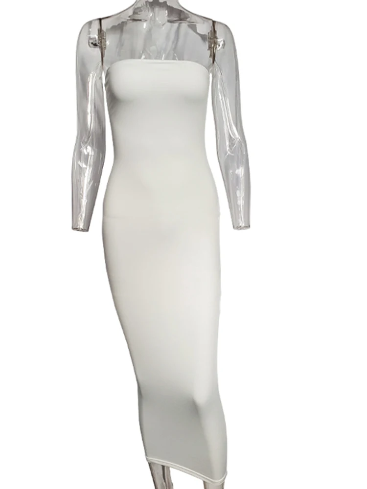 Summer Women's Sexy Sleeveless Chest Wrapped Long Beach Dress - Image 31