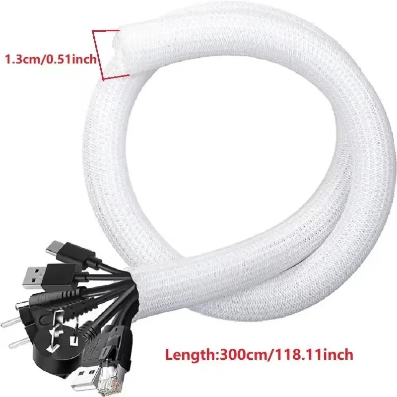 5/1M Braided Cable Sleeve PET Nylon Wrapping Cable Casing Cable Sleeves Wire for… - Image 9