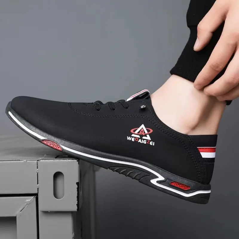 2026 Hot Sale Men's Leather Casual Shoes Soft Soles Soft Surfaces Office Sports Shoes Men's Flat Oxford Shoes Versatile Sneakers - Image 4