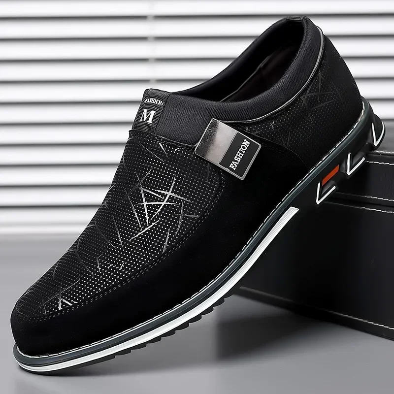 Luxury Men Leather Shoes Business Casual Shoes for Men Classic Office Formal Party Shoes Fashion Slip-On Loafers Male Moccasins - Image 3