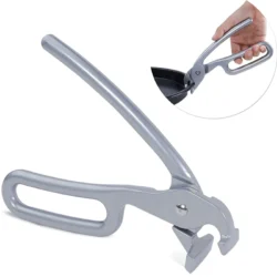LMETJMA Pizza Pan Gripper Cast Aluminum Anti-Scald Baking Pan Gripper Bowl Pot…