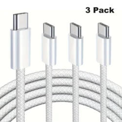 High-end 1M/2M/3M 60W Type C to C Fast Charging Cable for Phone Tablet PC Laptop…