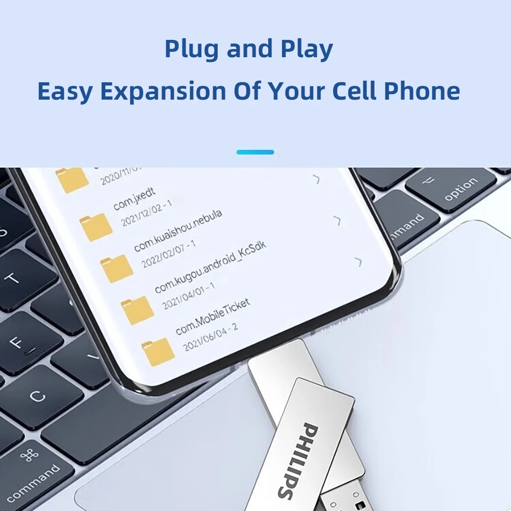Philips 128GB USB C Dual Flash Drive Speed Up to 150MB/s with Keychain - 2 in 1… - Image 5