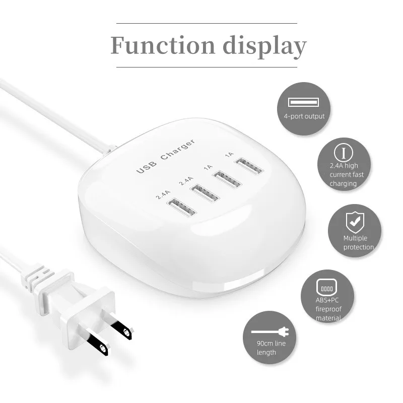 4/10-Ports USB Charging Station50W/10A Multi Port USB C Hub Charger for Cellphone… - Image 4