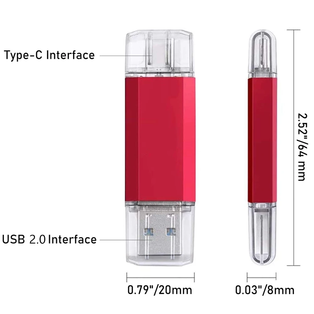 For iPhone TYPE-C OTG USB Flash Drive 256GB 512GB High Speed Phone Pen Drive with… - Image 2