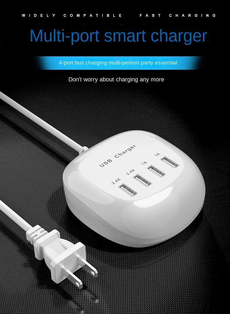 4/10-Ports USB Charging Station50W/10A Multi Port USB C Hub Charger for Cellphone… - Image 15