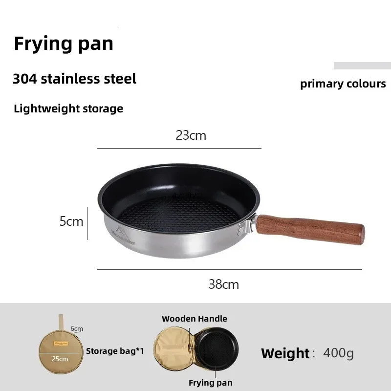 MOUNTAINHIKER Outdoor Camping Fry Pan Non-stick Frying Pan Breakfast Pancake Pot… - Image 6