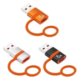 USB A To USB C Adapter For Fast And Reliable Charging 3.2A Male To C Female…