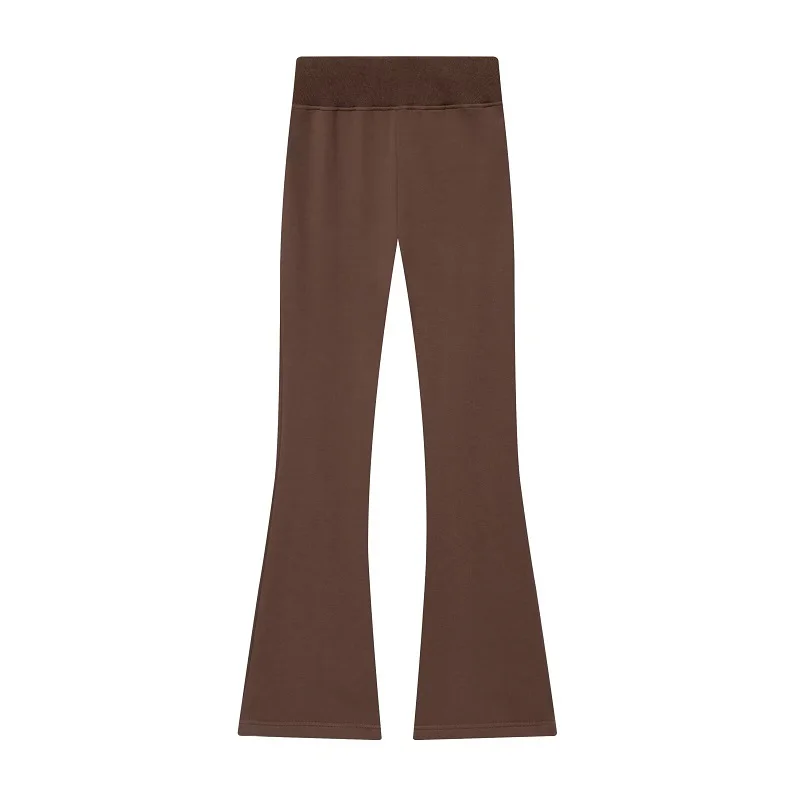 HXAO Flared Pants Sweatshirt Set 2 Piece Set Cropped Long Sleeve Top Tight Bootcut… - Image 6