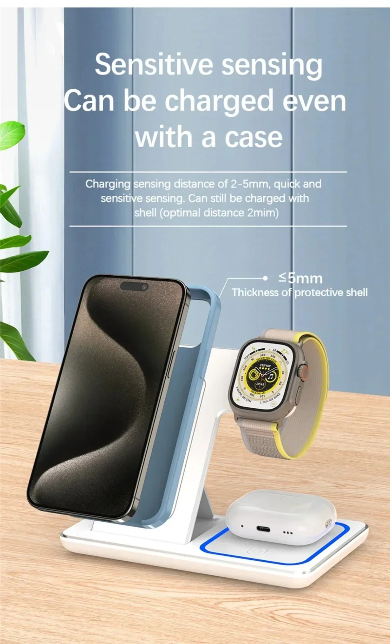 3 in 1 Wireless Charging Station for Magsafe Charger Stand Fast Magnetic Wireless… - Image 15