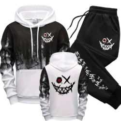 Men's Tracksuit Men Two Piece Sets Versatile Casual Jogging Sweatshirts Fashion…