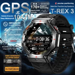 T-Rex 3 Ultra GPS Smartwatch – Dual-Band GNSS, 10ATM