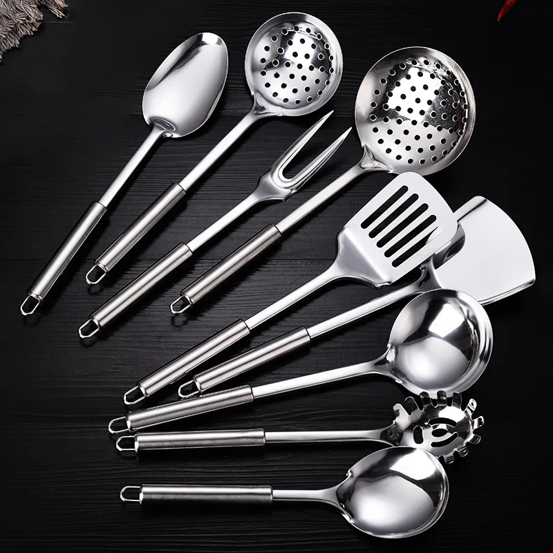 9-Piece Stainless Steel Kitchen Utensil Set, Multi-Purpose Cooking Tools… - Image 4