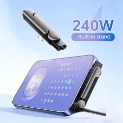 240W USB-C Charger Dual Function with Foldable Stand for Fast Charge Mobile…