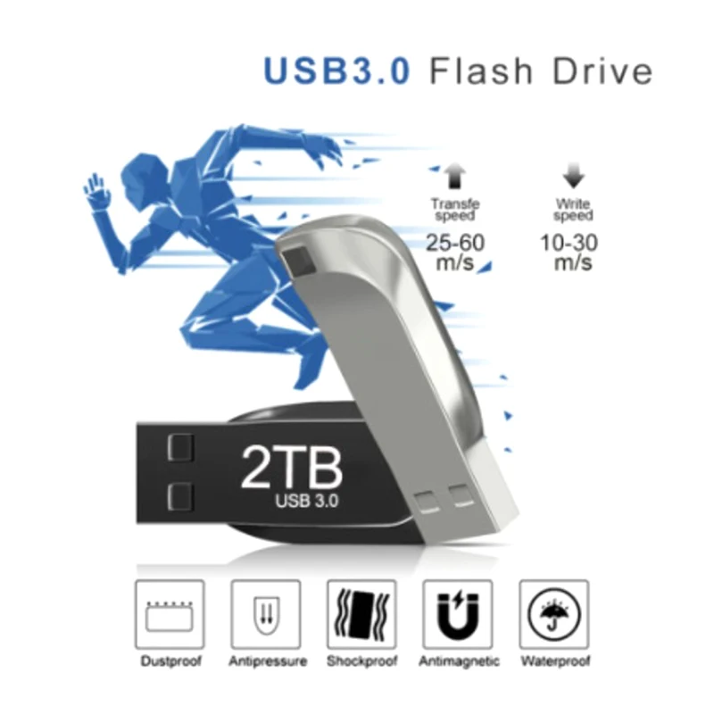Pendrive Waterproof USB Flash Drive with Newly Upgraded Type-C Adapter 2TB… - Image 5
