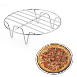 Round Cooling Rack 6/7/8 Inch Stainless Steel Cooking Steaming Roasting Rack for…