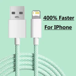 1M Braided Fast Charging Cable USB A To IOS For iPhone 14 13 12 11 X Xs XR 7 8…