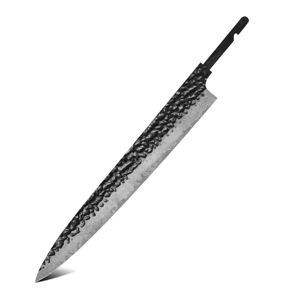 TURWHO 1-10 Pieces Japanese Chef Knife Blank Blade DIY Damascus Steel VG10 Core… - Image 18
