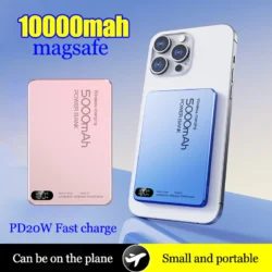New 10000mAh Ultra-thin Magsafe Power Bank 22.5W Super Fast Charging Portable…