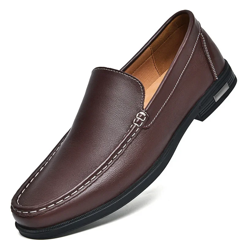 Genuine Leather Men's Shoes Classics Business Dress Shoes Moccasins Slip on Loafers Driving Shoes for Men Casual Shoe Big SIze48 - Image 14