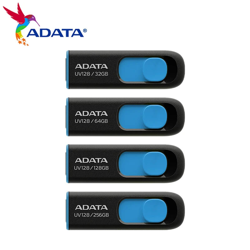 ADATA UV128 USB 3.2 Flash Drive 32GB 64GB 128GB 256GB Pendrive Memory Stick High… - Image 3