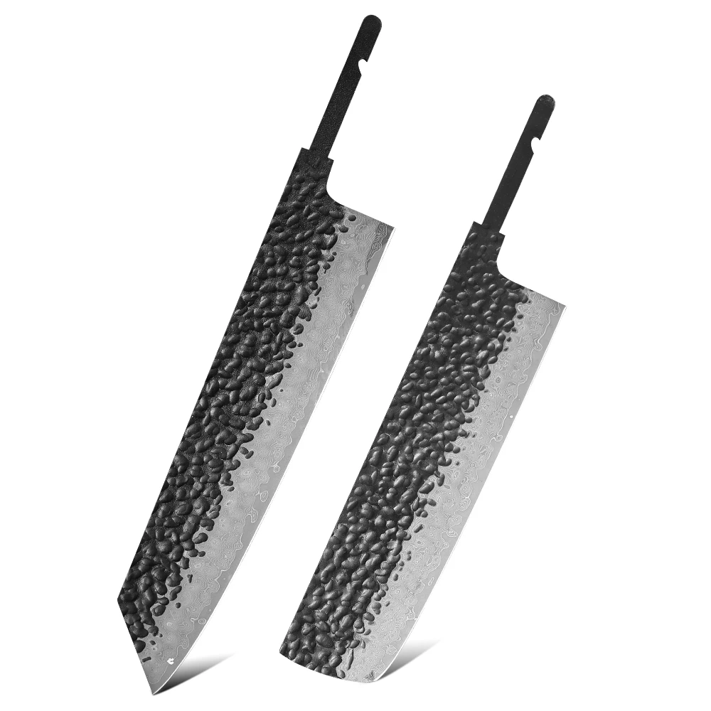 TURWHO 1-10 Pieces Japanese Chef Knife Blank Blade DIY Damascus Steel VG10 Core… - Image 26