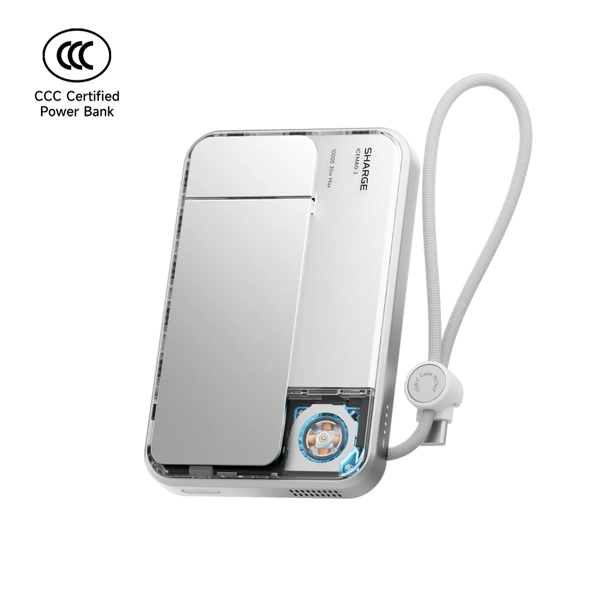 SHARGE 10000mAh Power Bank Qi2.2 25W MagSafe Magnetic Wireless Charger Built-in… - Image 9
