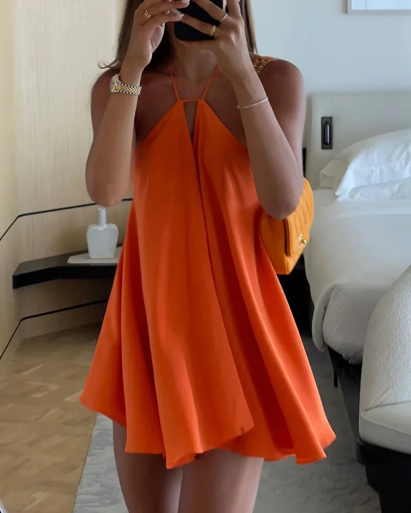 Sexy Party Off Shoulder Dresses 2025 Women's Elegant Sleeveless Hollow Out Beach… - Image 12