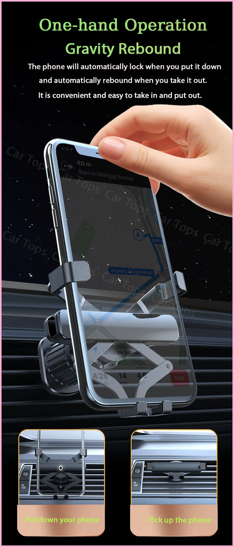 Mobile Phone Holder for For Audi A4 S4 RS4 B9 2017~2019 MagSafe Magnetic Screen… - Image 20