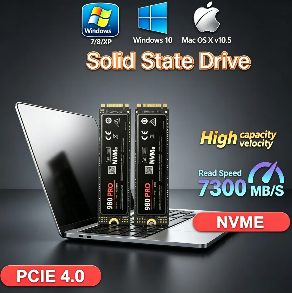 Original 980Pro 990Pro 1TB M.2 PCIe 4.0 NVMe 7400MB/s Max Transfer Speed Stable…
