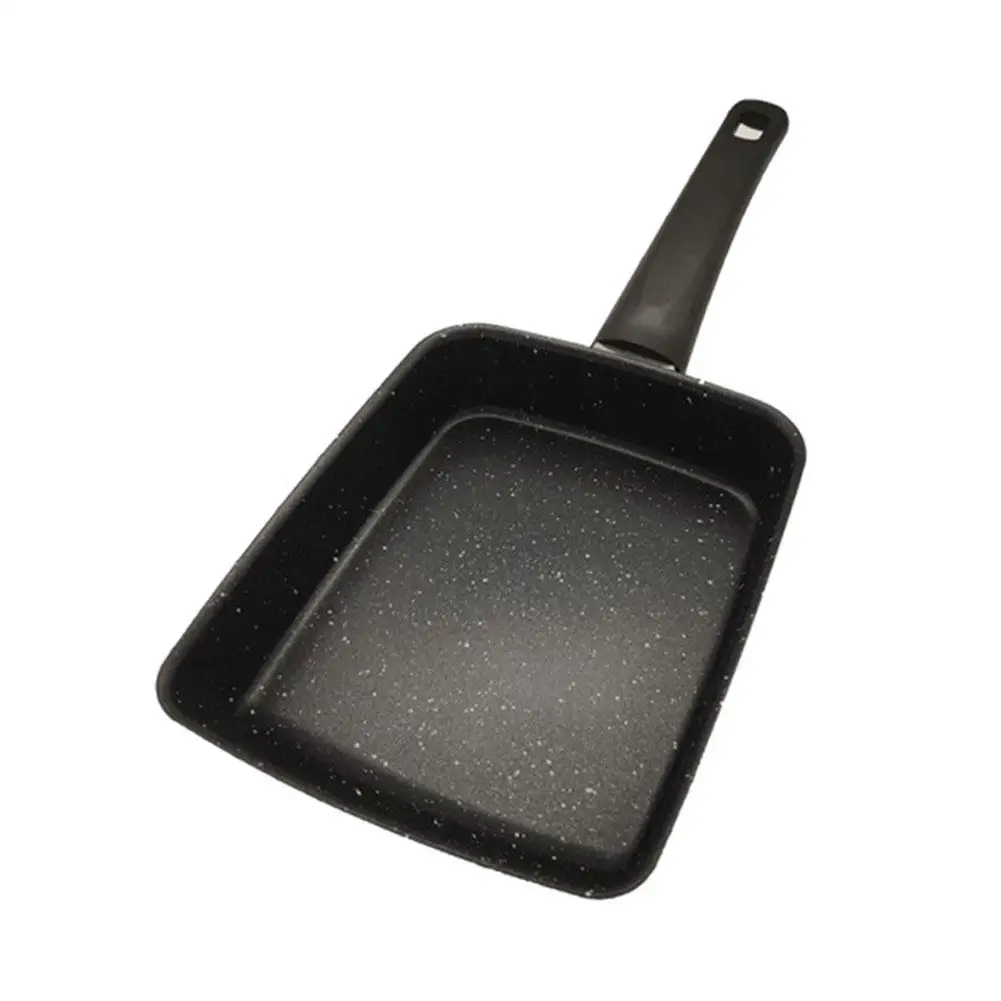 Pot Square Frying Pan Flat Bottom Mini Egg Cooker Non-stick Fried Cooking Griddle… - Image 2