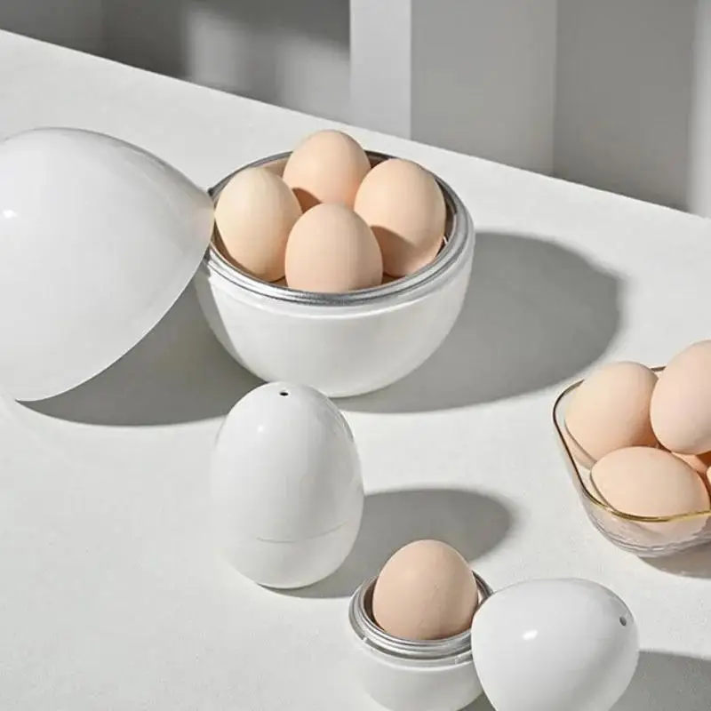 Microwave Eggs Steamer Boiler Cooker 1/4 Eggs Capacity Easy Quick 5 Minutes Hard…
