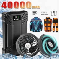 Portable Mobile External Spare Battery 30000mAh or 40000mAh DC Power Bank 5V 12V…