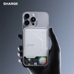 SHARGE ICEMAG 2 MagSafe Power Bank 15W Qi2 Portable Charger with Active Cooling…