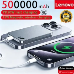 Lenovo Magnetic Magsafe Power Bank 500000mAh PD22.5W Wireless Quick Charging…