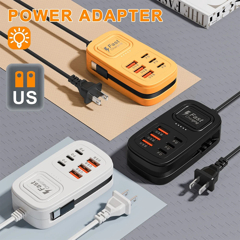 6 Ports USB Fast Charger Power Strip Desktop Charging Station Fast Charging… - Image 15
