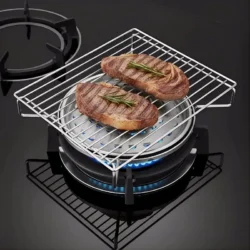 Household Kitchen Barbecue Grill Portable Gas Stove Top BBQ Rack NonStick Cooking…