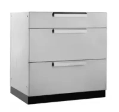 Outdoor Kitchen with Roof Cover Weather-Resistant BBQ Cabinet Set Stainless Steel Garden Kitchen Island with Grill Station - Image 10