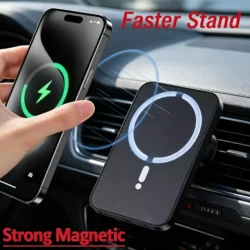 Car Air Vent Magnetic Wireless Charger Phone Holder, Fast Charging Mount…