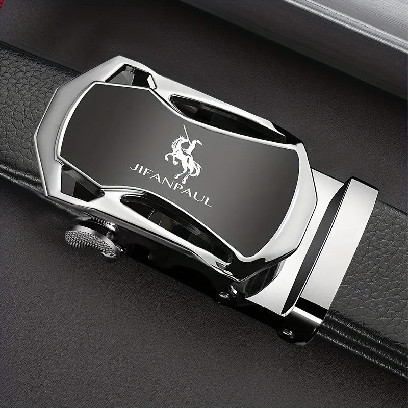 JIFANAUL Men's Famous Brand Belt High Quality Leather Luxury Belt Metal Automatic Buckle Belt Business Leisure Fashion Belt - Image 2