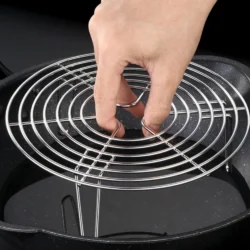 15.5-27.5cm Stainless Steel Steamer Rack Heavy Duty Round Durable Pot Pan Pressure…