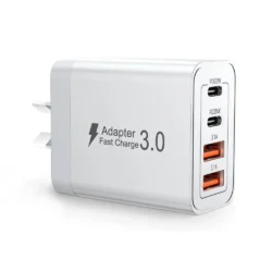 AU Wall Plug Travel Chargers, Multi-Port USB-C/USB-A Mobile Phone Charger, 40W PD…