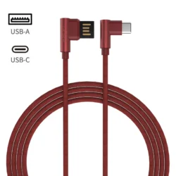 Type C USB Double 90 Degree Elbow Cable For Xiaomi Redmi POCO Huawei Honor OPPO…