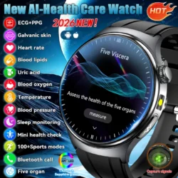 HealthWear ECG/PPG Smartwatch – AMOLED, Fitness & Wellness Tracking