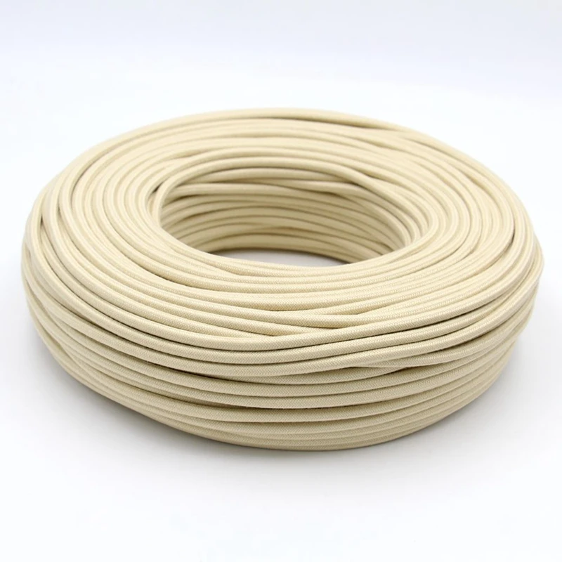 3 Core 0.75mm2 Fabric Braided Cable Woven Cloth Covered Flex Cord Vintage Light… - Image 6
