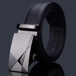 Men's belt automatic buckle leather men's high-quality leather belt jeans casual fashion versatile