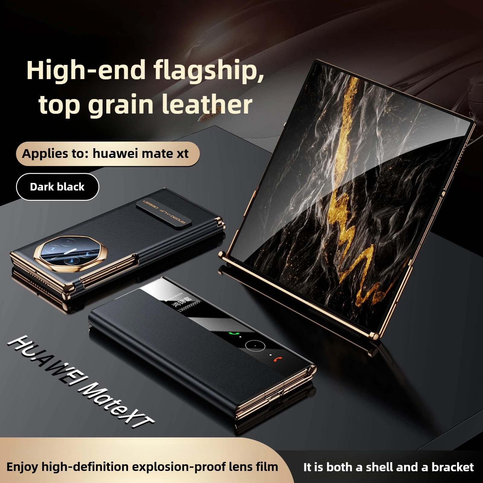 Luxury Genuine Leather Flip Case for Huawei Mate XTs Case New Extraordinary Master Rotating Stand Full Case for Huawei Mate XT - Image 13