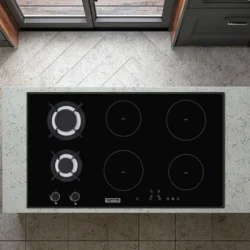 Cooking utensils Countertops Built-in 6 burners Mixed stove Stove Rack 2 Gas 4…
