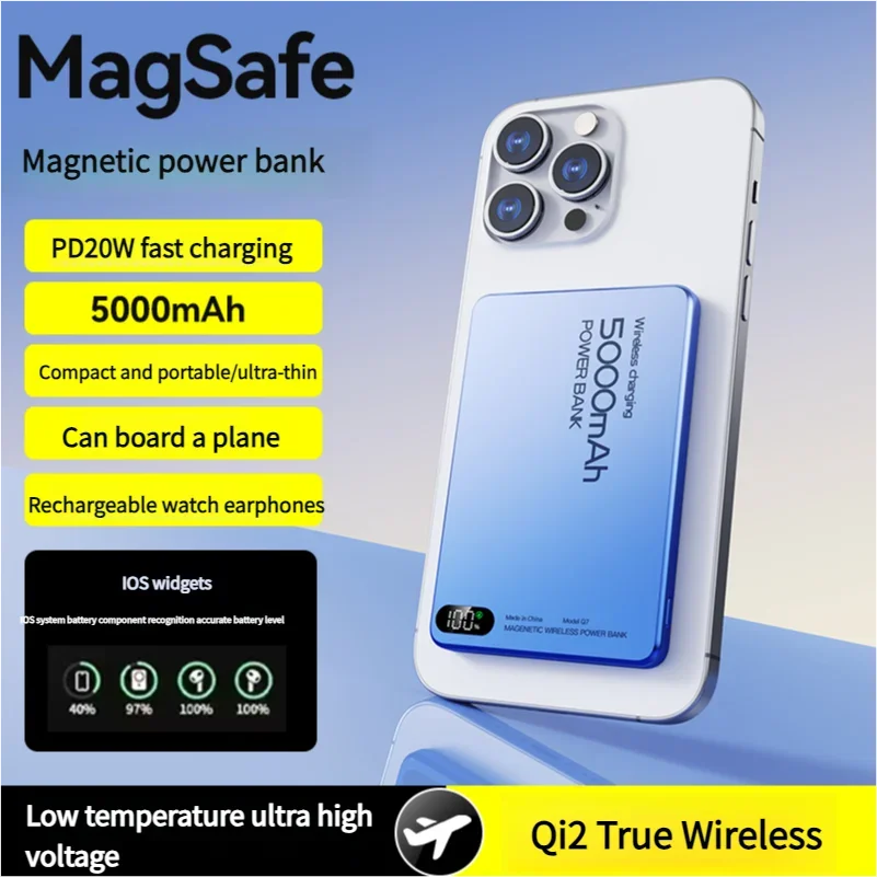New 10000mAh Ultra-thin Magsafe Power Bank 22.5W Super Fast Charging Portable… - Image 2