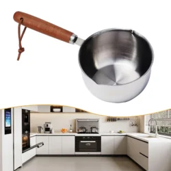 Stainless Steel Hot Oil Pot Milk Pan Stainless Steel Sauce Small Saucepan Cooking…